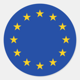 欧州連合(EU)国旗のラウンドステッカー | Euヨーロッパ ラウンドシール
