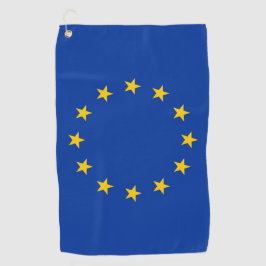 欧州連合(EU)国旗を持つゴルフタオル ゴルフタオル