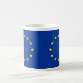 欧州連合(EU)国旗を掲げたマグカップ コーヒーマグカップ
