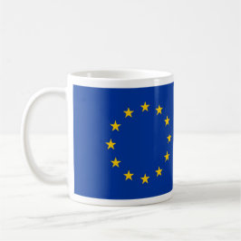 欧州連合(EU)国旗を掲げたマグカップ コーヒーマグカップ