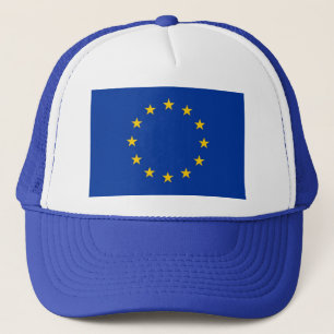 欧州連合(EU)国旗を掲げた帽子 キャップ
