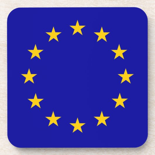 欧州連合(EU)国旗 コースター (正面)