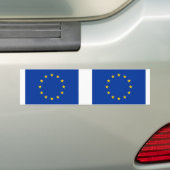 欧州連合(EU)国旗 バンパーステッカー (車上)