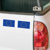 欧州連合(EU)国旗 バンパーステッカー (トラック上)