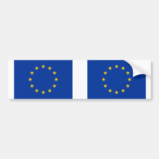 欧州連合(EU)国旗 バンパーステッカー (正面)