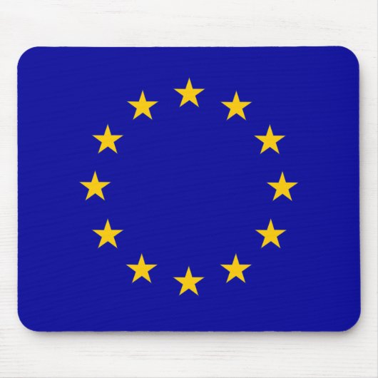 欧州連合(EU)国旗 マウスパッド (正面)