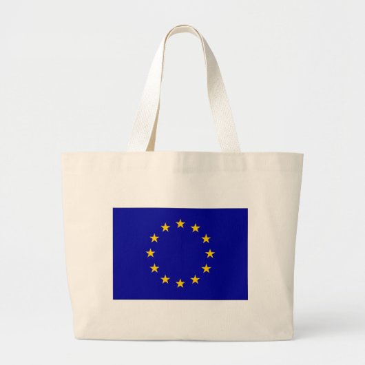 欧州連合(EU)国旗 ラージトートバッグ (正面)
