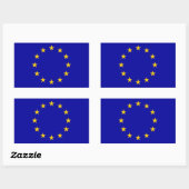 欧州連合(EU)国旗 長方形シール (シート)