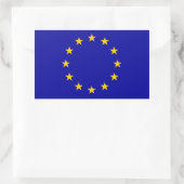 欧州連合(EU)国旗 長方形シール (バッグ)