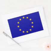 欧州連合(EU)国旗 長方形シール (封筒)
