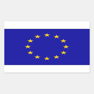 欧州連合(EU)国旗 長方形シール