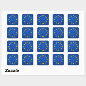 欧州連合(EU)国旗、EU国旗、欧州国旗 スクエアシール (シート)