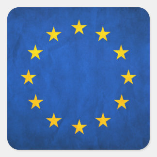 欧州連合(EU)国旗、EU国旗、欧州国旗 スクエアシール