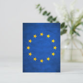 欧州連合(EU)国旗、EU国旗、欧州国旗 ポストカード (スタンド正面)