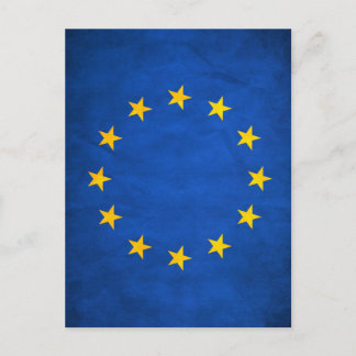 欧州連合(EU)国旗、EU国旗、欧州国旗 ポストカード