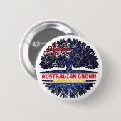欧州連合EUヨーロッパAustralian Australian Tree 缶バッジ (正面&裏面)