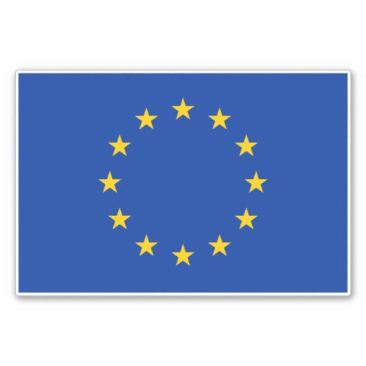 欧州連合EU国旗 シール (正面)