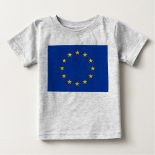 欧州連合EU国旗 ベビーTシャツ