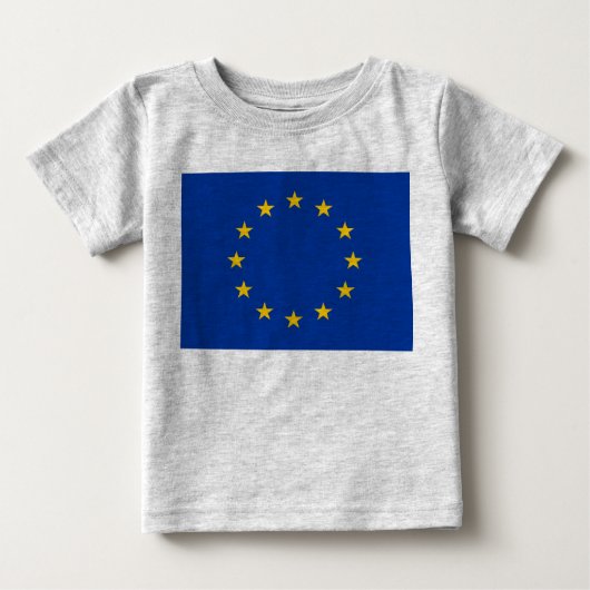 欧州連合EU国旗 ベビーTシャツ (正面)