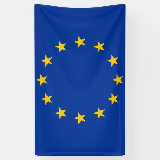 欧州連合EU国旗 横断幕 (縦)