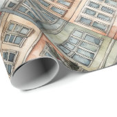 欧州都市窓 ラッピングペーパー (ロールコーナー)