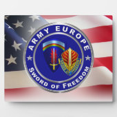 欧州陸軍司令部退役軍人 フォトプラーク (正面)