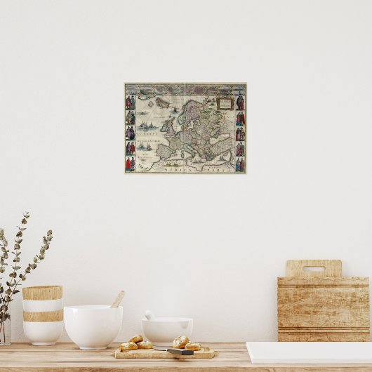 欧州： 1644 ポスター (キッチン)