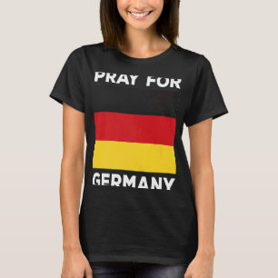 欧州Iドイツ国旗Iで祈Gに戦争なし Tシャツ
