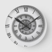 欧文緩和曲線121 ラウンド壁時計 (正面)