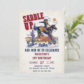欧米のサドルを上げて誕生日パーティーに参加する 招待状 (スタンド正面)