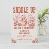 欧米のサドルを上げて誕生日パーティーに参加する 招待状 (スタンド正面)