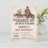 欧米のサドルを上げて誕生日パーティーに参加する 招待状 (スタンド正面)