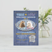 欧米の子馬または親孝行が赤ちゃんシャワーを明らかにする 招待状 (スタンド正面)