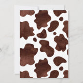 欧米の最初のロデオは馬の誕生日パーティーをサドル 招待状 (裏面)