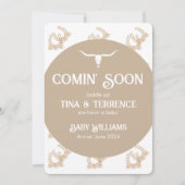 欧米をテーマにしたコミンの妊娠早期告知 セーブザデート (正面)