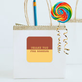 欧米をテーマにしたニュートラルブラウンカウボーイ スクエアシール