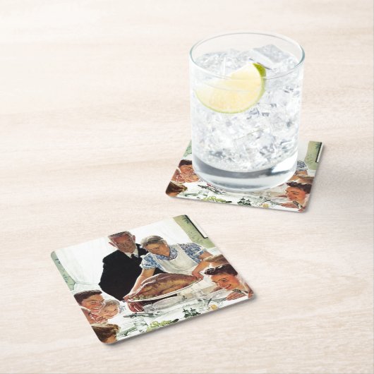 欲からの自由 スクエアペーパーコースター (インサイチュ)