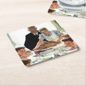 欲からの自由 スクエアペーパーコースター (アングル)