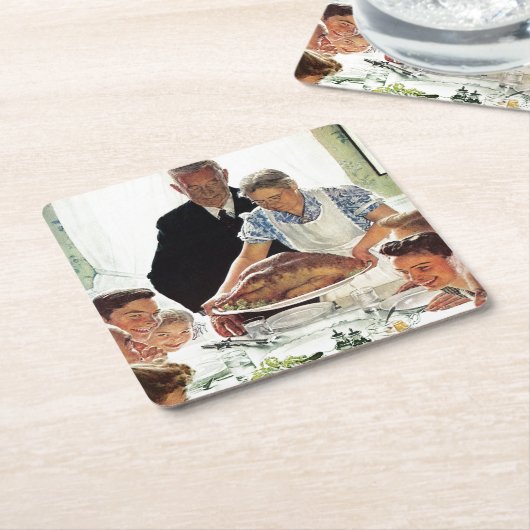 欲からの自由 スクエアペーパーコースター (アングル)