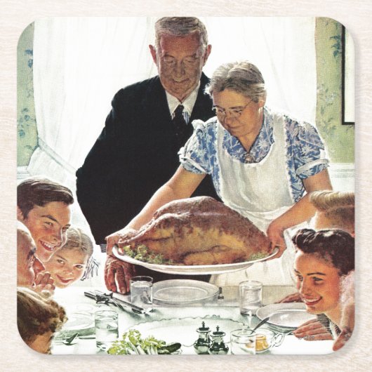 欲からの自由 スクエアペーパーコースター (正面)