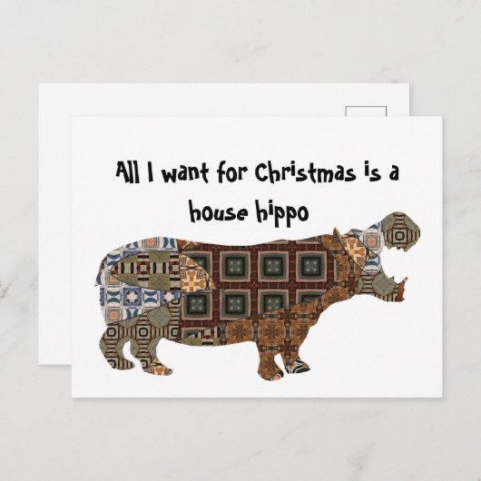 欲しいのは家のヒッポー休日のはがきだけだ シーズンポストカード (正面/裏面)