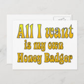 欲しいのは自分の蜂蜜狸だけ ポストカード (正面/裏面)