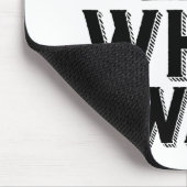 欲しいものと呼ばれることをするタイポグラフィ マウスパッド (コーナー)