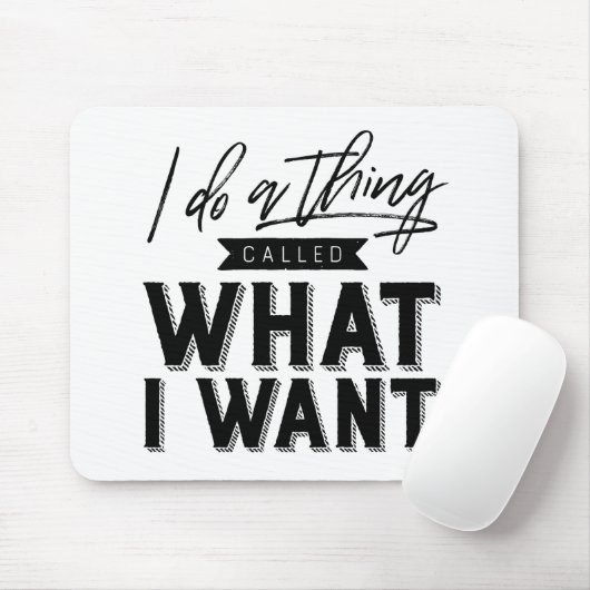 欲しいものと呼ばれることをするタイポグラフィ マウスパッド (マウス)