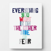 欲しいものは恐怖の向こう側にある フォトプラーク (正面)