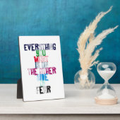 欲しいものは恐怖の向こう側にある フォトプラーク (側面)