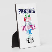 欲しいものは恐怖の向こう側にある フォトプラーク (側面)