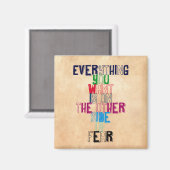 欲しいものは恐怖の向こう側にある マグネット (正面/裏面)