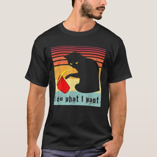 欲しいものは黒猫ヴィンテージ Tシャツ (正面)