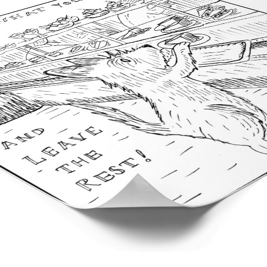 欲しいものを取れ… ポスター (角)